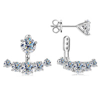 Elegant Moissanite Diamond Stud Earrings-Rees Jewels-ReesJewels