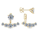 Elegant Moissanite Diamond Stud Earrings-Rees Jewels-ReesJewels