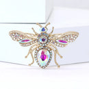 Elegant Partywear Rhinestone Fly Brooche-Rees Jewels-Silver-ReesJewels