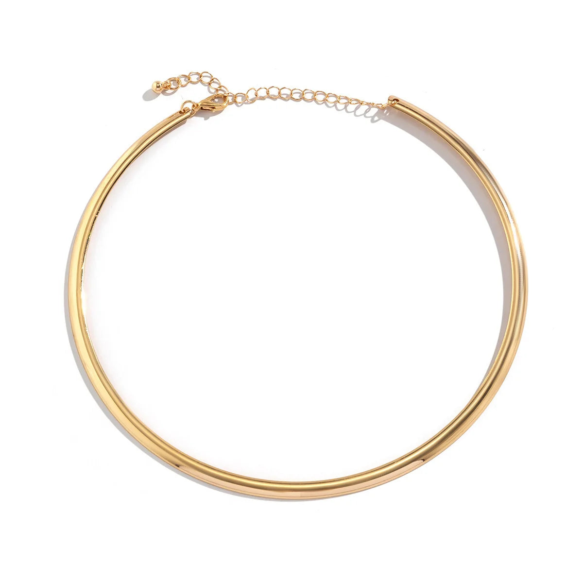 Elegant Simple Chunky Circle Choker Necklace-Rees Jewels-ReesJewels