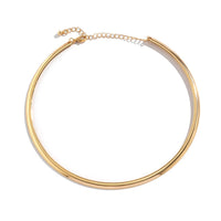 Elegant Simple Chunky Circle Choker Necklace-Rees Jewels-ReesJewels