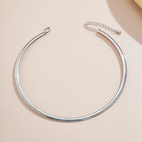 Elegant Simple Chunky Circle Choker Necklace-Rees Jewels-ReesJewels