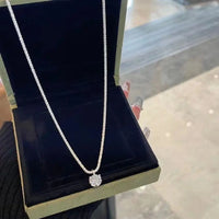 Elegant Sterling Silver Sparkling Zirconia Necklace-ReesJewels-ReesJewels