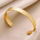 Exquisite Vintage Irregular Open Cuff Bracelet-Rees Jewels-Gold 1-58-60mm-ReesJewels