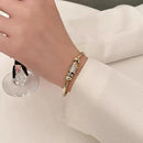 Fashionable Adjustable Cubic Zirconia Cuff Bracelet-ReesJewels-ReesJewels