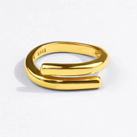 Fashionable Simple Overlapping Geometric Ring-ReesJewels-ReesJewels