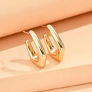 Geometric Irregular Metallic Earrings-Rees Jewels-Gold 2-ReesJewels