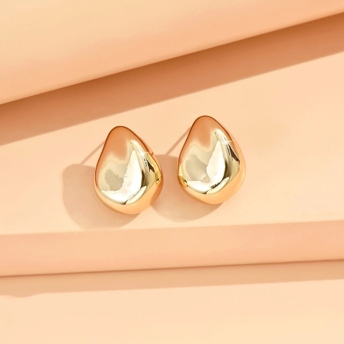 Geometric Irregular Metallic Earrings-Rees Jewels-Gold 4-ReesJewels