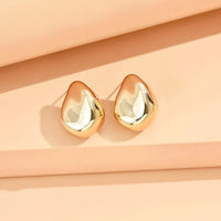 Geometric Irregular Metallic Earrings-Rees Jewels-Gold 4-ReesJewels