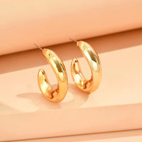 Geometric Irregular Metallic Earrings-Rees Jewels-Gold 5-ReesJewels