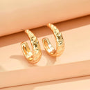Geometric Irregular Metallic Earrings-Rees Jewels-Gold 8-ReesJewels