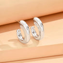 Geometric Irregular Metallic Earrings-Rees Jewels-Silver 5-ReesJewels