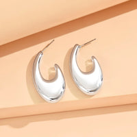 Geometric Irregular Metallic Earrings-Rees Jewels-Silver 6-ReesJewels