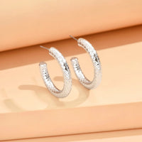 Geometric Irregular Metallic Earrings-Rees Jewels-Silver 7-ReesJewels