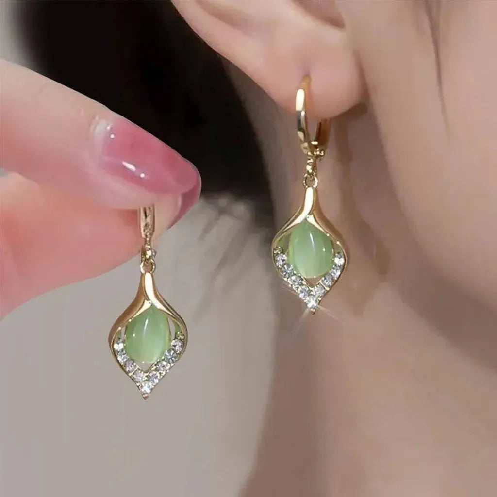 Glamorous Angel Eye Hoop Earrings