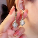 Glamorous Angel Eye Hoop Earrings-ReesJewels-White-ReesJewels