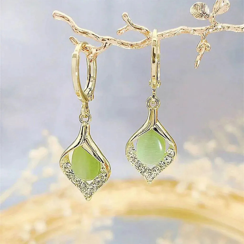 Glamorous Angel Eye Hoop Earrings