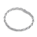 Glamorous Moissanite Diamond Bracelet-Rees Jewels-0.1ct-White Gold-14cm-ReesJewels