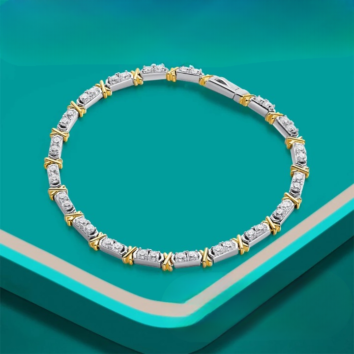 Glamorous Moissanite Diamond Bracelet-Rees Jewels-ReesJewels