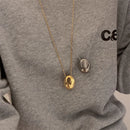 Glossy Large Oval Water Drop Pendant Necklace-Rees Jewels-ReesJewels