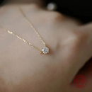 Gold Plated Single Sparkling Zirconia Chain-My Store-ReesJewels