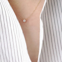 Gold Plated Single Sparkling Zirconia Chain-My Store-ReesJewels