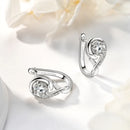Gorgeous Infinity Moissanite Diamond Hoop Earrings-Rees Jewels-ReesJewels
