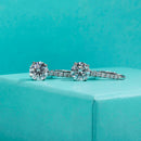 Graceful Moissanite Dangle Drop Earrings-Rees Jewels-ReesJewels