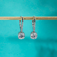 Graceful Moissanite Dangle Drop Earrings-Rees Jewels-ReesJewels