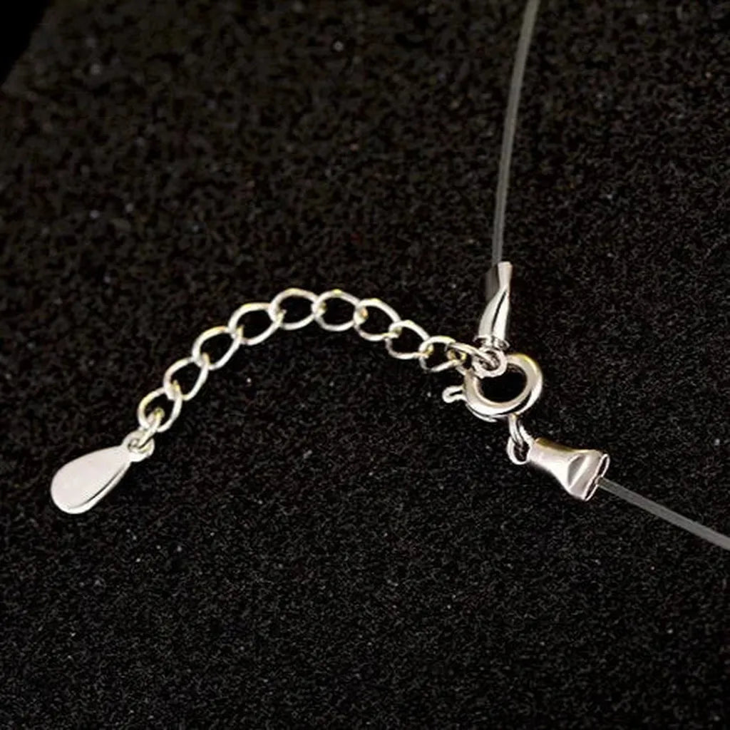 Invisible Chain with Shining Single Zirconia-My Store-ReesJewels