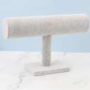 Jewelry And Watches Display T-bar Stand Rack Holder-Rees Jewels-Ice Gray Velvet-ReesJewels