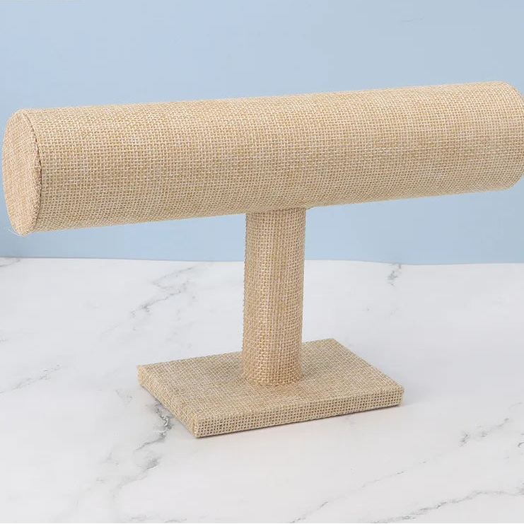 Jewelry And Watches Display T-bar Stand Rack Holder-Rees Jewels-Jute-ReesJewels
