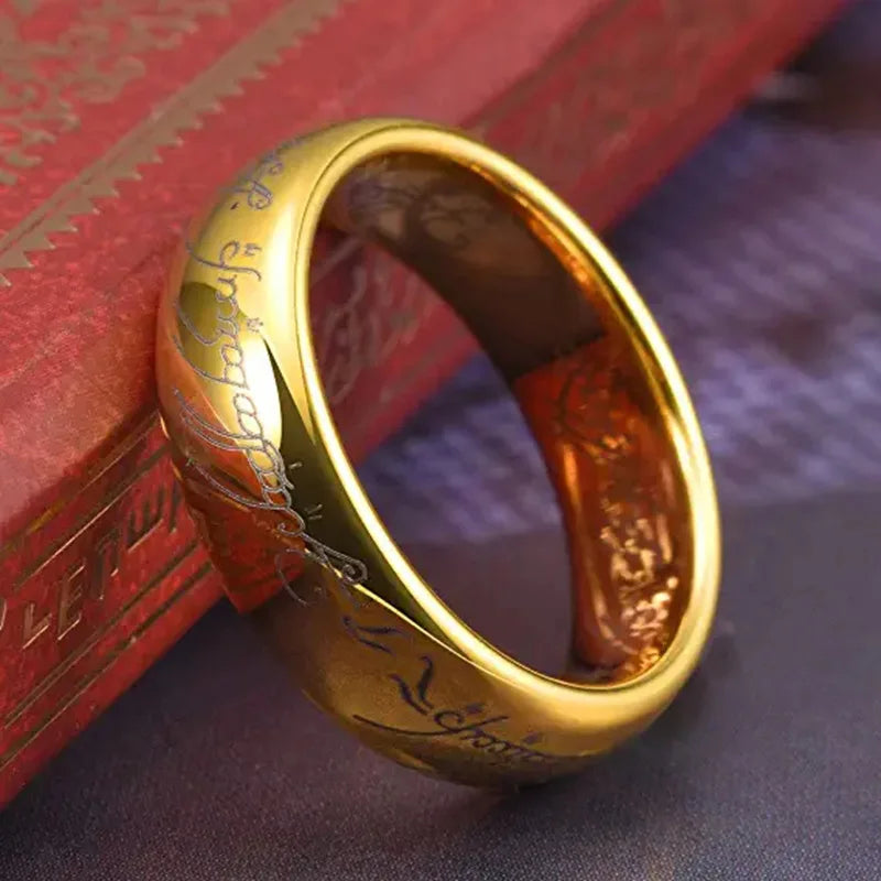 Laser Engraved Exquisite Ring for Men