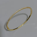 Luxe 925 Sterling Silver Zircon Bangle Bracelet-Rees Jewels-Gold-ReesJewels