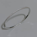 Luxe 925 Sterling Silver Zircon Bangle Bracelet-Rees Jewels-Silver-ReesJewels
