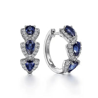 Luxurious Cubic Zirconia Hoop Earrings-ReesJewels-ReesJewels