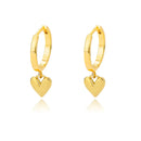 Luxurious Hollow Zirconia Heart Earrings-ReesJewels-Gold 2-ReesJewels