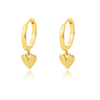 Luxurious Hollow Zirconia Heart Earrings-ReesJewels-Gold 2-ReesJewels