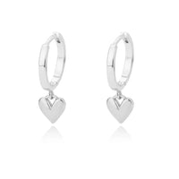 Luxurious Hollow Zirconia Heart Earrings-ReesJewels-Silver 2-ReesJewels