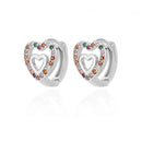 Luxurious Hollow Zirconia Heart Earrings-ReesJewels-Silver 3-ReesJewels
