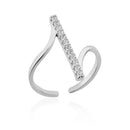 Luxurious Zirconia Geometric Ring-ReesJewels-Silver-Resizable-ReesJewels