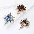 Luxury Crystal Glass Bouquet Brooche Pin-Rees Jewels-ReesJewels