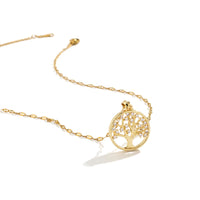 Luxury Rhinestone Tree of Life Pendant Necklace-Rees Jewels-ReesJewels
