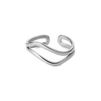 Minimalist Beautiful Golden Line Open Ring-ReesJewels-ReesJewels