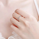 Minimalist Moissanite Diamond Eternity Band Ring-Rees Jewels-ReesJewels