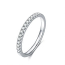 Minimalist Moissanite Diamond Eternity Band Ring-Rees Jewels-ReesJewels