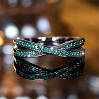Minimalist Stacking Crossed Bands Thin Rings-Rees Jewels-ReesJewels