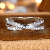 Minimalist Stacking Crossed Bands Thin Rings-Rees Jewels-ReesJewels