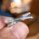 Minimalist Stacking Crossed Bands Thin Rings-Rees Jewels-ReesJewels