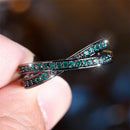 Minimalist Stacking Crossed Bands Thin Rings-Rees Jewels-ReesJewels